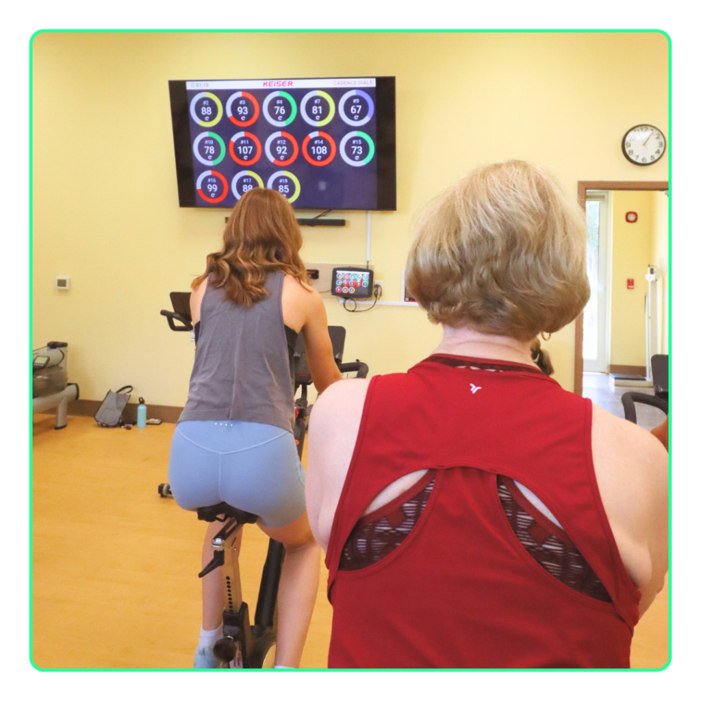 the ranch spin class a Spin class at The Ranch Spa and Fitness Center.