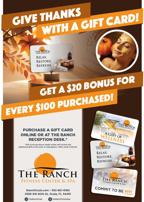 $20 bonus gift card for every $100 in gift cards bought.