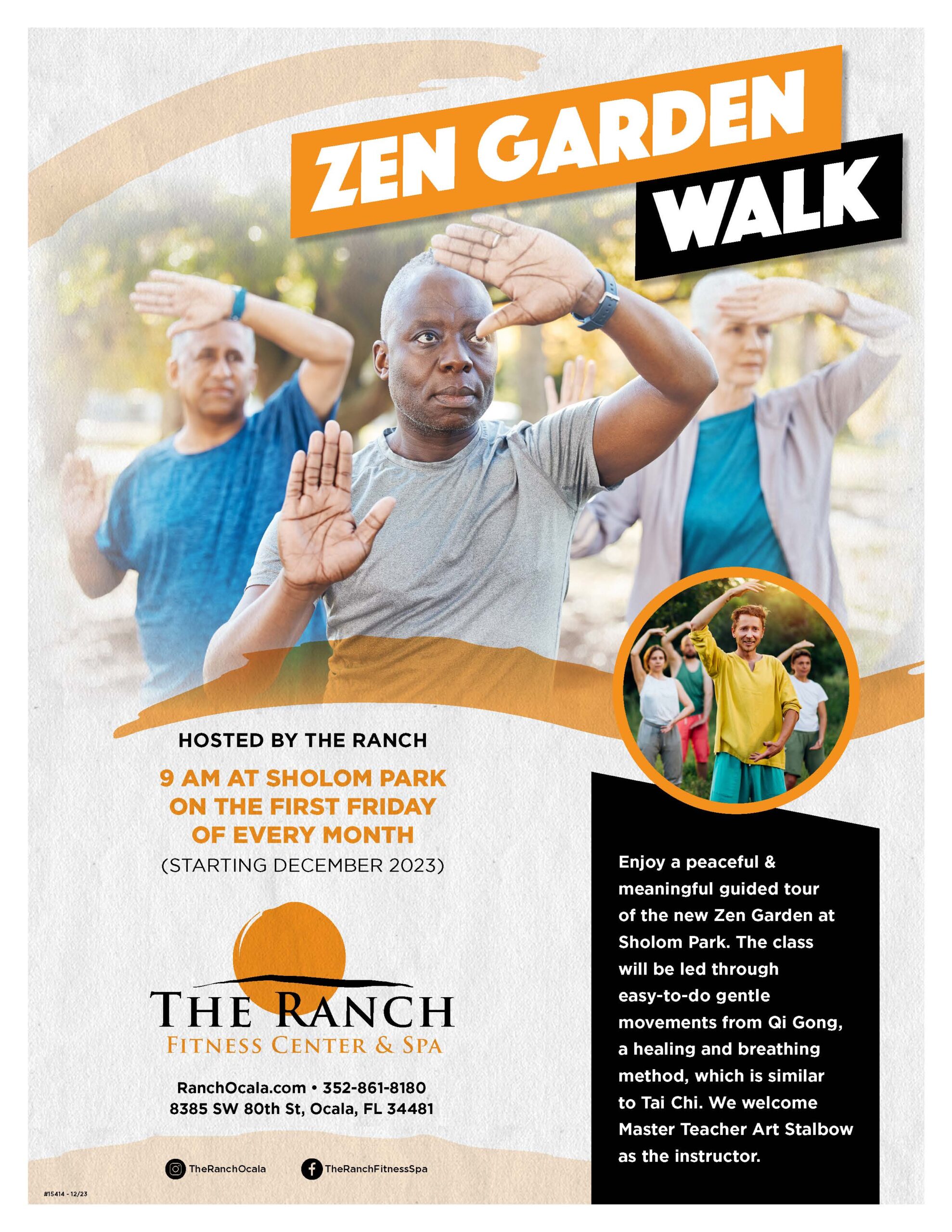 Zen Garden Walk. The Ranch fitness class at Sholom Park.