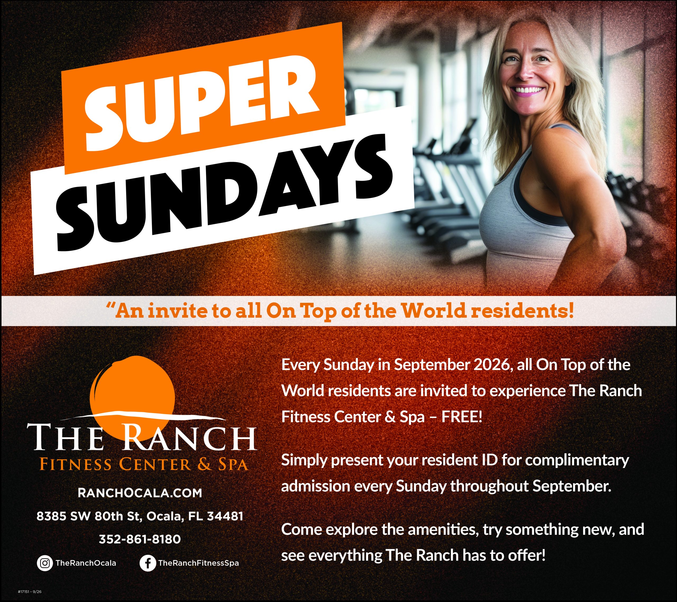 17151 RAN Super September Sundays Ad Incentive Campaign WN Ad (Sept 26) Super Sundays at The Ranch