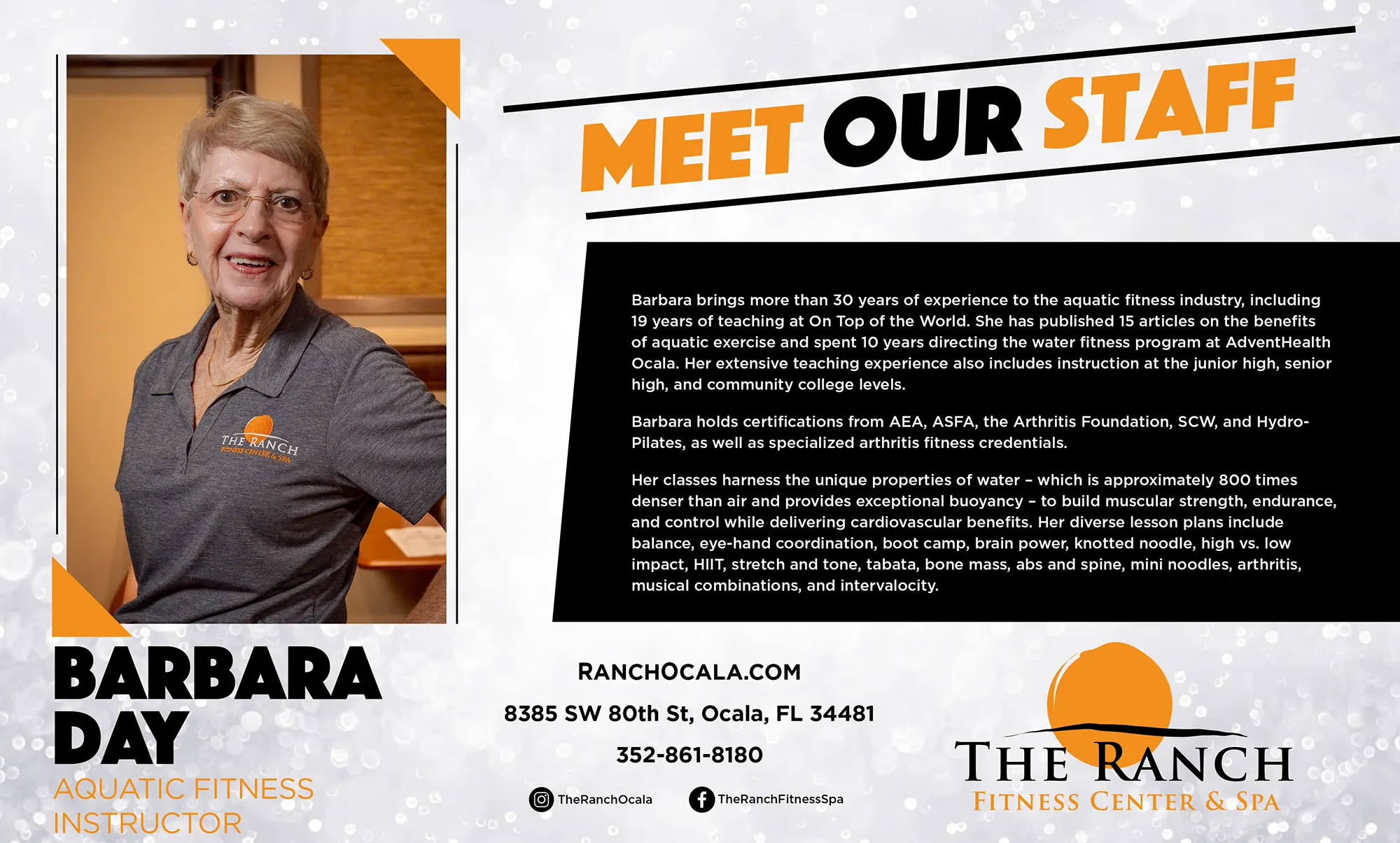 17104 RAN Employee Meet Our Staff Highlight for Barbara Day TV (Jul 26) Barbara Day, staff member at The Ranch.