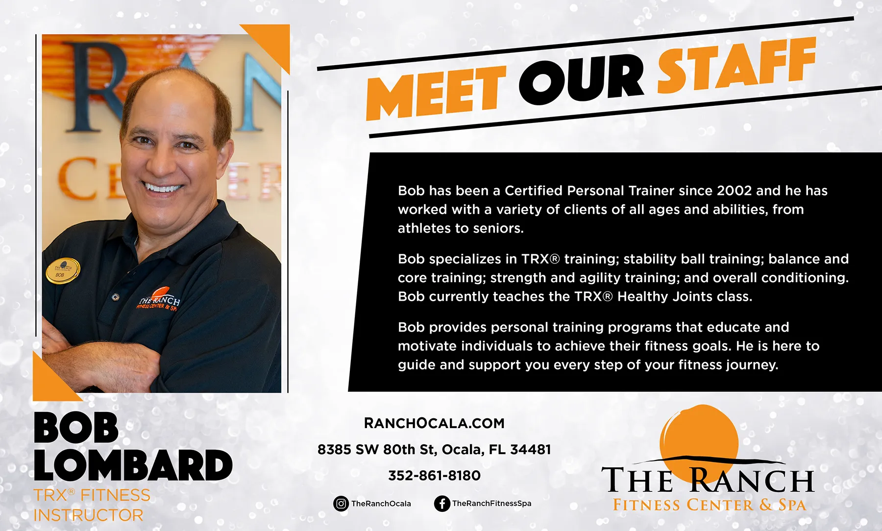 17104 RAN Employee Meet Our Staff Highlight for Bob Lombard TV (Jul 26) Bob Lombard, staff member at The Ranch.