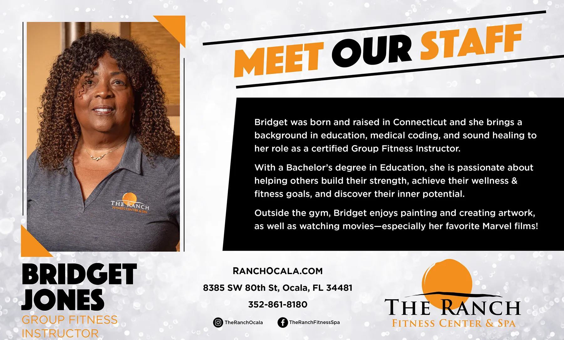 17104 RAN Employee Meet Our Staff Highlight for Bridget Jones TV (Aug 26) Bridget Jones, staff member at The Ranch.