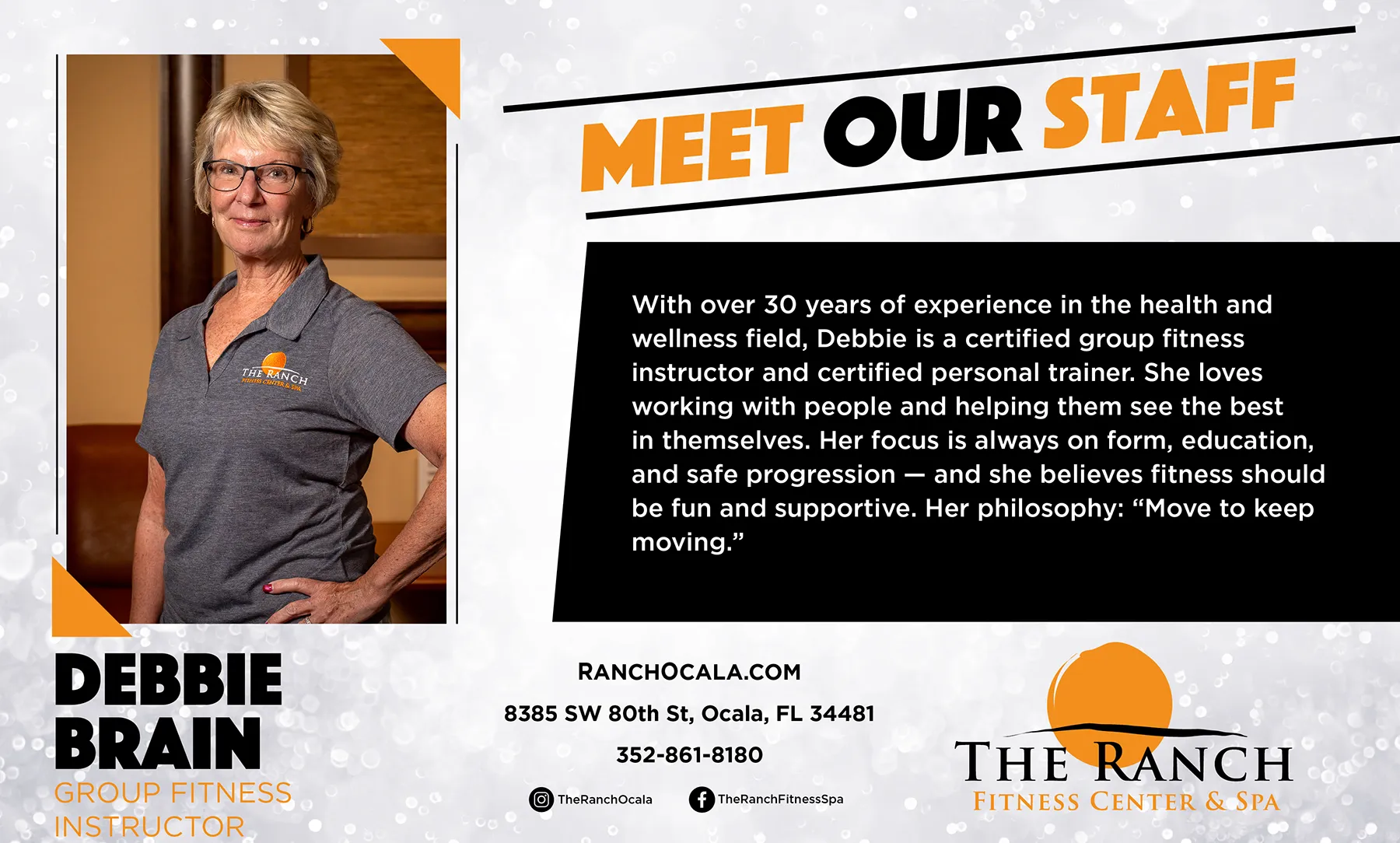 17104 RAN Employee Meet Our Staff Highlight for Debbie Brain TV (Jul 26) Debbie Brain, staff member at The Ranch.