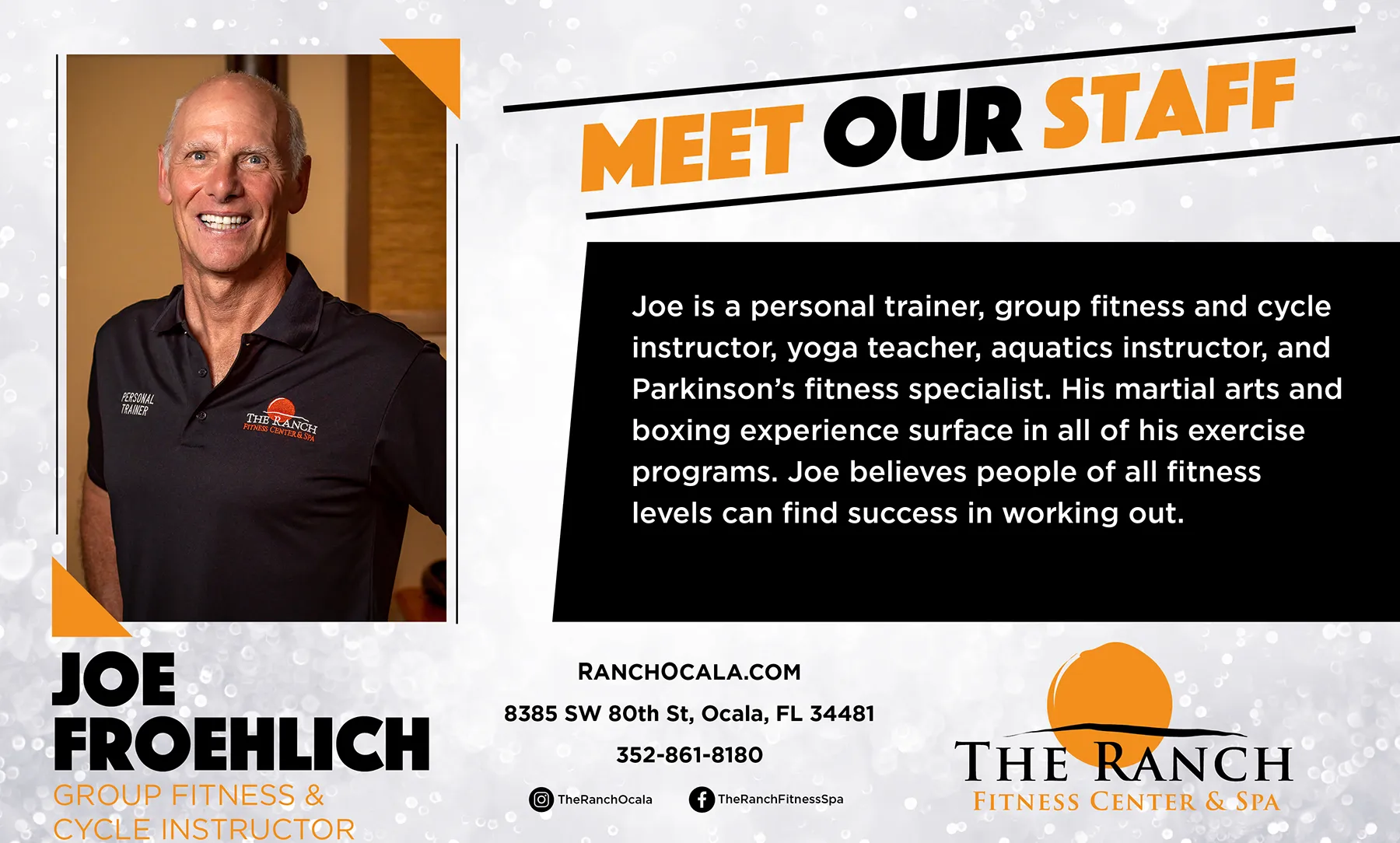 17104 RAN Employee Meet Our Staff Highlight for Joe Froehlich TV (Jul 26) Joe Froehlich, staff member at The Ranch.