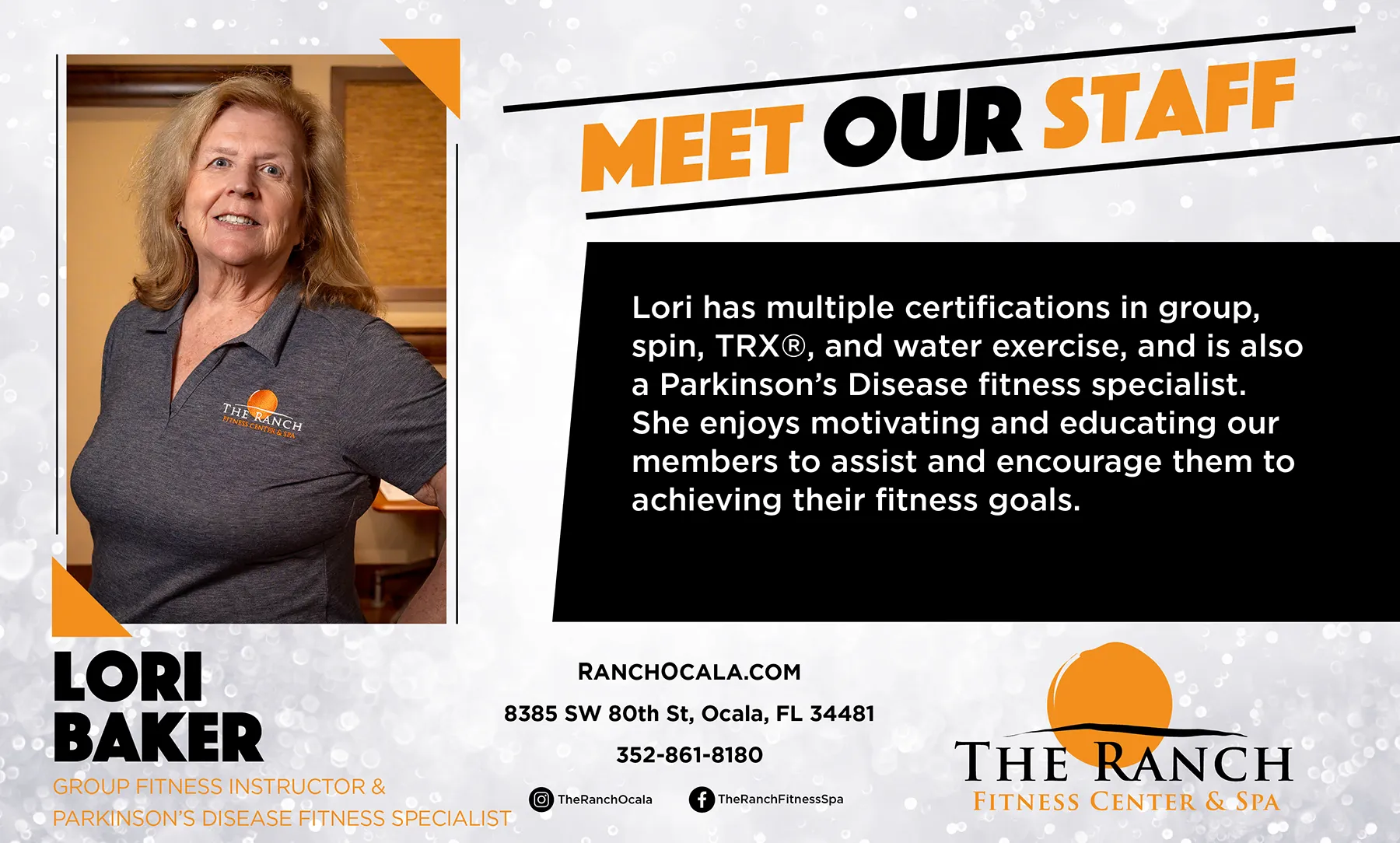17104 RAN Employee Meet Our Staff Highlight for Lori Baker TV (Jul 26) Lori Baker, staff member at The Ranch.
