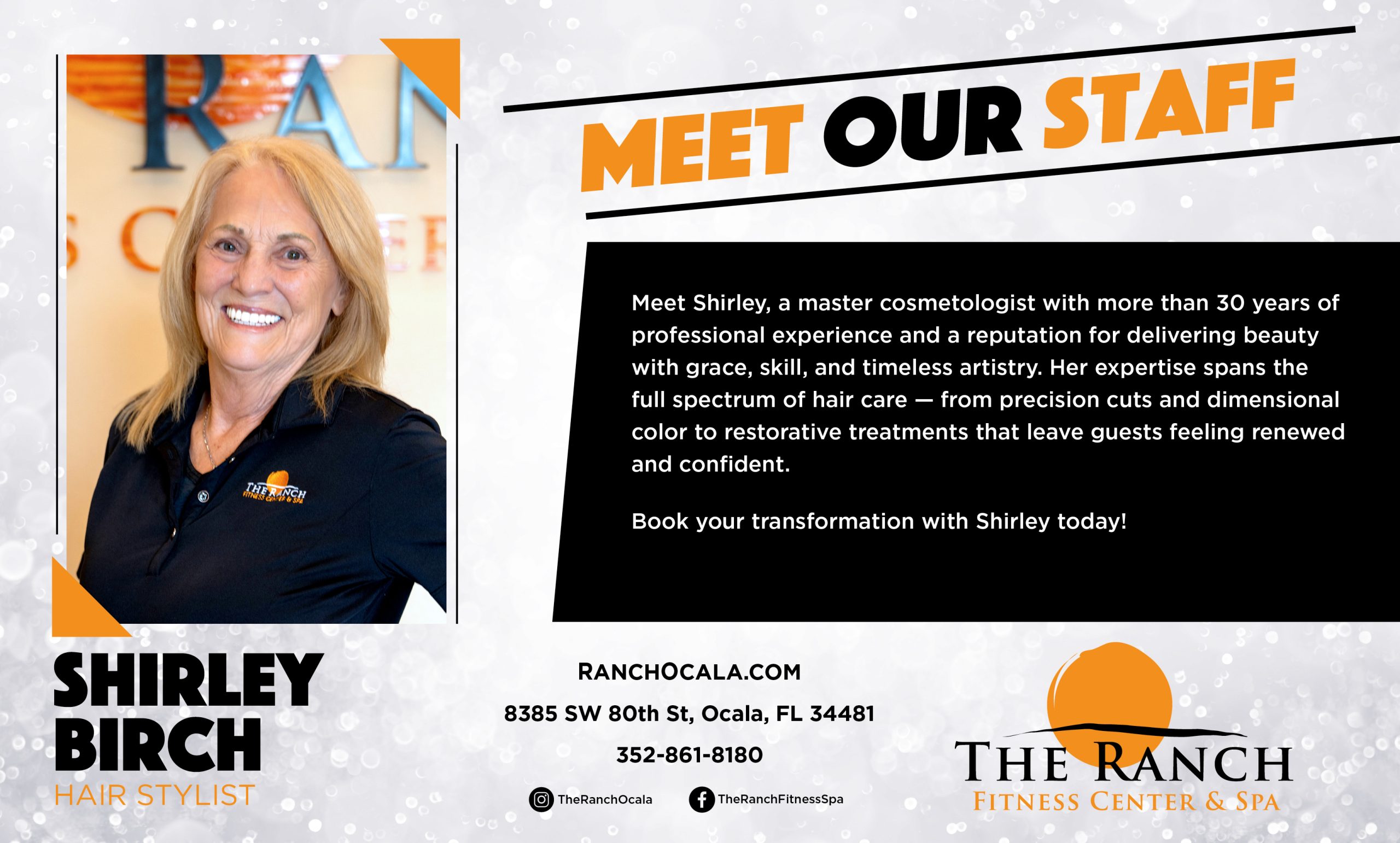 17104 RAN Employee Meet Our Staff Highlight for Shirley Burch TV (Jul 26) Shirley Birch, staff member at The Ranch.